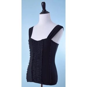 WHBM NWT black corset top XS